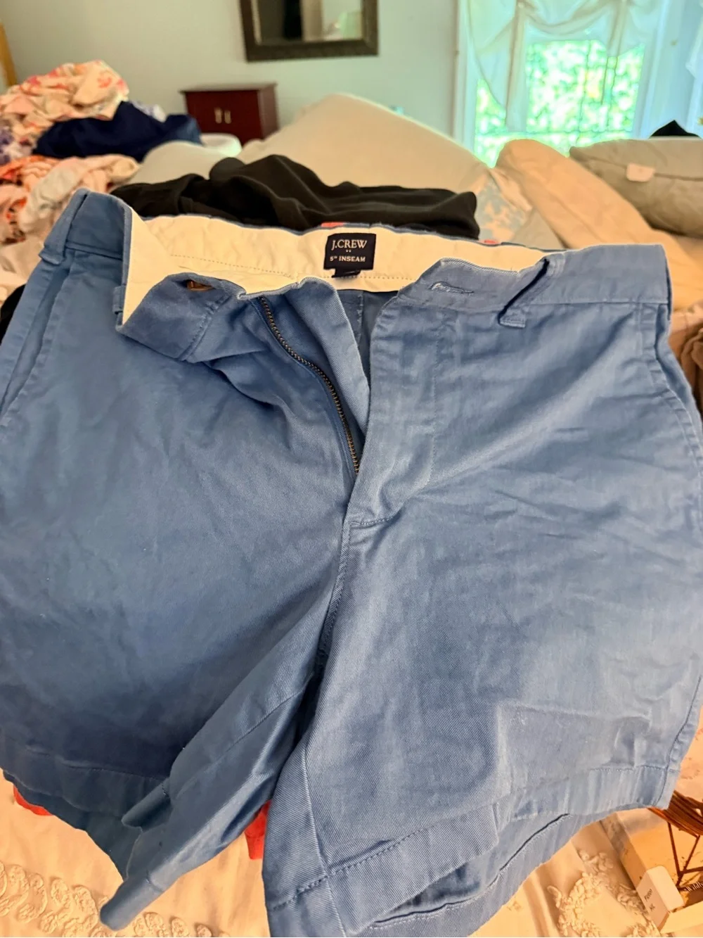 J. Crew Men’s Light Blue Flat Front Chino Shorts
